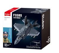 Sluban ModelBricks F35BS - Kit de construcción, 705 Piezas, Escala 1/44, Figura de piloto incluida, 6-12 años