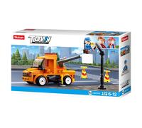 Sluban SL07169, Korbkranwagen (122 Teile) , Spielset , Klemmbausteine, City, mit
