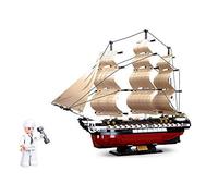 Sluban USS Frigate Segelschiff M38-B0836 Modelbricks-Utiliza Constitution 1x-21 Fragata 1:170, Multicolor, Medium