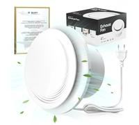 SLUELI 150mm Extractor de Aire, Potente Extractor Baño Silencioso, ≤35 dB, Bajo Ruido, Ventilador Baño Impermeable IPX4, Instalación Fácil en Ventanas Techos Paredes en Baños Cocinas Garajes