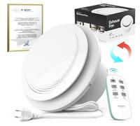 SLUELI Extractor de Baño 100mm,Potente y Silencioso Ventilación Bidireccional de ventilador baño con Control Remoto Inalámbrico,Fácil de Instalar en Ventanas,Techos y Paredes en Baños Cocinas Garajes