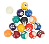 Sluffs 16PCS Eco-Friendly 38MM Resin Children Billiard Ball Toy Mini Pool Table Accesssory, Resin Children Billiard Ball, for Recreation Games