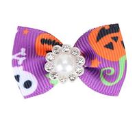 Sluffs 25PCS Pet Christmas Halloween Decoration Festivals Accessory Ornament for Cats Dogs Cute Puppy Dog Small Bowknot Hair Bows
