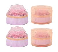 Sluffs 2pcs Foundation Brush Set Portable Exquisite Liquid Foundation BB Cream Makeup Brush Cosmetic Tool Purple Liquid Cream Makeup Brush.