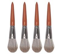 Sluffs 4Pcs Powder Brush Set for Face Loose Setting Powder Makeup Essential Tool Soft Fiber Wool Large Makeup Loose Setting Brush Soft Wool.
