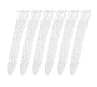 Sluffs 6PCS/Set Billiards Net Pocket Billiards Table Accessories Long Life White Hole Net Bag, for Billiards, Ideal for Billiards Clubs