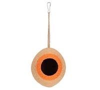 Sluffs Bird's Nest Hamster Breeding Nest Parrot Paper Rope Braided Coconut Hideaway Toyfor Parrot, Parakeet, Lovebird, Finch, Canary, Small Animals House, Bird Hideout with