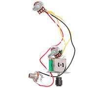 Sluffs Electric guitar 250K wire harness set, pre installed with smooth potentiometer and high-quality switch socket accessories