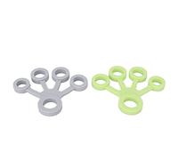 Sluffs Finger Stretcher Silicone Elastic Finger Strengthening Agent 6.6LB Light Green Light Grey Used for Grip Strength Training