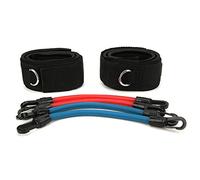 Sluffs Latex Tube Anti-Skid Adjustable Power Exercise Leg Strength Training Resistance Band Taekwondo Trainer Speed Agility Strength Leg Resistance Bands
