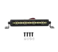 Sluffs Light Bar 20 Leds High Brightness Aluminum Single Row Simulated Roof Light for 1/10 RC Crawler Car