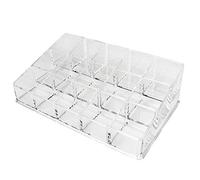 Sluffs Nail Polish Organizer 15 Grids Acrylic Display Rack Eyeglasses Storage Essential Oils Holder Makeup Organizer No Tool Needed Assembly, Clear