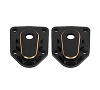 Sluffs Racing Aluminum 2PCS RC Steering Knuckle Portal Covers Brass Outer Portal Drive Housing Cover for Axial 1/18 UTB18 Capra RC Track Car Black
