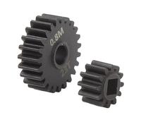 Sluffs RC Portal Gears 0.8M Portal Gears 12T 23T Steel Gears Compatible for Axial Capra for SCX10 III 1/10 RC Cars