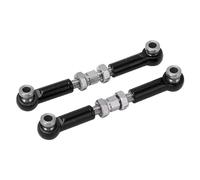 Sluffs RC Steering Link MJX 14210 14209 16208 16209 1/14 with 2PCS servo Rod Arm Aluminum Alloy RC Car Accessories (Noir)