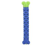 Sluffs Silicone Blue Green Pet Molar Tooth Cleaner Brushing Stick, Dog Toothbrush Toy for Effective Care, Soft Silicone Chew Toy for Teeth and Fresh Breath.