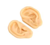 Sluffs Soft Silicone Ear Model, Soft Silicone Ear Model Fake Ear Display Sample Ear Display Earrings Sample for Study Practice Teaching Tools Props Jewelry Display Earrings