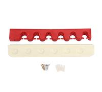 Sluffs Wall Mounted Billiard/Pool Cue Rack,Rubber 6 Hole Billiard Cue Stand Rack Wall Mount Pool Cues Hanging Bracket Accessory- Pool Table Accessories