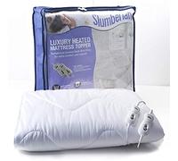 Slumberland Colchón eléctrico con calefacción de tamaño completo para cama completa, 9 ajustes de temperatura, uso nocturno, ajustes precalentamiento, ajuste fácil, doble control, doble 190x137 cm