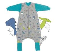 Slumbersac Saco de dormir bebe con pies Modal para todo el año 70 cm Dinosaurio 2.5 Tog Oeko-Tex | Saco dormir bebe con piernas y mangas largas para tamaño del cuerpo 70-80 cm