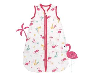 Slumbersac Saco de dormir bebe de muselina para el verano Flamenco 0.5 Tog | Saco de dormir niños 90 cm | Saco bebe verano 6-18 meses