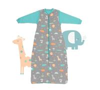 Slumbersac Saco de dormir bebe para todo el año 0-3 meses Safari 2.5 Tog Oeko-Tex | Saco de dormir recien nacido con mangas largas 56 cm | Saco bebe 0-3 meses