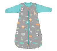 Slumbersac Saco de dormir bebe para todo el año 6-12 meses Safari 2.5 Tog Oeko-Tex | Saco de dormir niños con mangas largas 80 cm | Saco bebe 6-12 meses