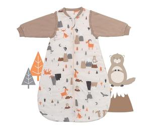 Slumbersac Saco de dormir bebe para todo el año Oeko-Tex| Saco de dormir niños 2.5 Tog con mangas largas
