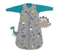 Slumbersac Saco de dormir modal 2.5 Tog 80 cm Dinosaurio | Saco de dormir 6-12 meses algodón anual | Saco de dormir niños mangas extraíbles