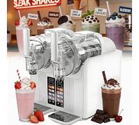 Slushie Machine & Soft Serve - Máquina de helado, capacidad de 2 litros, autolimpieza, 7 preajustes para servicio suave, bebidas congeladas, batidos de leche, margaritas, batidos y más