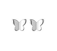 SLUYNZ 925 Plata de ley Pendientes de Mariposa Diminuta para Mujeres Cielo Giles Pequeños Pendientes de Tachuelas (A-Silver)