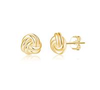 SLUYNZ Pendientes de plata de ley 925 con nudo de amor, pendientes para mujer y niña, estilo minimalista, small, Plata de ley, Sin piedra preciosa