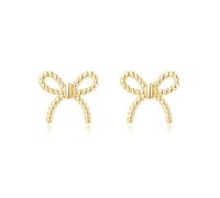 SLUYNZ Pendientes de tuerca de plata de ley 925 para mujeres, adolescentes y niñas, pequeños aretes de tuerca con lazo, S, Plata de ley, Sin piedra preciosa