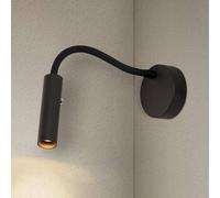 SLV Karpo Goose aplique de pared LED, atenuable, negro True