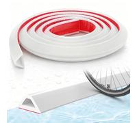 Slvoaujtk Barrera de Agua para Ducha Barrera Agua Ducha 1.2m de Silicona Autoadhesiva Blanco Impermeable Fácil Instalación para Baño Ducha Cocina y Área de Lavadora