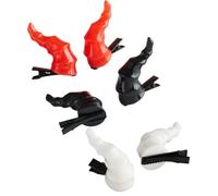 SLXLYH 3 pares de horquillas para el pelo en espiral para disfraz de anime y pasadores fuertes de moda para bailes de máscaras, fiestas y reuniones (tres colores)