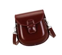 SLXLYH Bolso cruzado de cuero vintage para mujer, bolso de hombro con solapa y correa ajustable, bolso de viaje de lona para mujer, bolsos pequeños sobre el hombro, Red