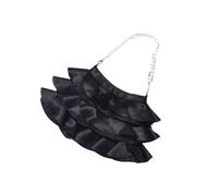 SLXLYH Bolsos de mano para mujer, bolso de noche con asa superior, bolso de mano con cadena de perlas para boda, fiesta, formal, bolsos de hombro para mujer, bolso de noche, Black