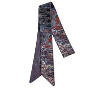 SLXLYH Bufanda de seda para mujer, cinturón delgado, corbata, bufanda para el cuello, bufanda para niñas, accesorios para fotos, pañuelo (D)