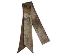 SLXLYH Bufanda de sensación de seda para mujer, cinturón ajustado, corbata para el cuello, bufanda para niñas, accesorios para fotos (A)