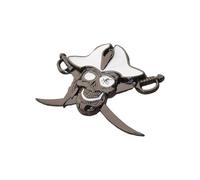 SLXLYH Calcomanía de metal con temática pirata para automóvil, motocicleta, exterior, personalización demoníaca, diseño demoníaco, pirata demoníaco, calcomanía de metal