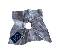 SLXLYH Coletero vintage a cuadros para estilos universitarios de principios de primavera, de tela suave, accesorio para el pelo para varios peinados