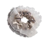 SLXLYH Coleteros estéticos elásticos multicapa para el pelo, para bodas, fiestas, tocados, moños grandes, lazo elástico para el pelo (1)