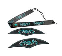 SLXLYH Fedoras - Correa de repuesto para sombrero occidental bordada hecha a mano para paja y sombreros de Panamá Fedoras (01)