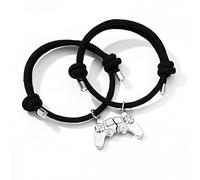 SLXLYH Juego de pulseras de amistad para parejas, pulseras de atracción mutua, pulseras a juego para el mejor niño y niña, pulseras a juego para parejas, talla única, como se describe