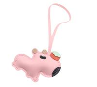 SLXLYH Llavero con diseño de capibaras en capas, accesorio ligero de piel sintética, perfecto para atuendos casuales e ideas de regalo, anillos modernos en forma de animales, colgante de cuero