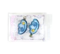 SLXLYH Pasadores acrílicos para el pelo de los años 2000 para mujer, antideslizantes, para uso diario, festival de música, 2 unidades, color azul