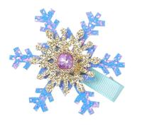 SLXLYH Pinza para el pelo con diseño de copo de nieve, pasador de Navidad dulce y plano, horquilla de pelo elegante para racimos (PL#)