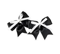 SLXLYH Pinza para el pelo con lazo para niña, horquillas de pato, pasadores para mujer, herramienta para peinar el cabello, 2 unidades (negro)