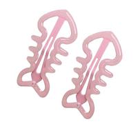 SLXLYH Pinza para el pelo de espina de pez de metal azul suave con purpurina fuerte para deportes, yoga, uso diario (rosa)